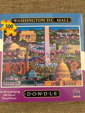DOWDLE Washington D.C. Mall 500-Piece Jigsaw Puzzle - Blue